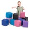 12-Piece Soft PU Foam Cube Blocks Stacking Crawling and Playroom Fun for Kids